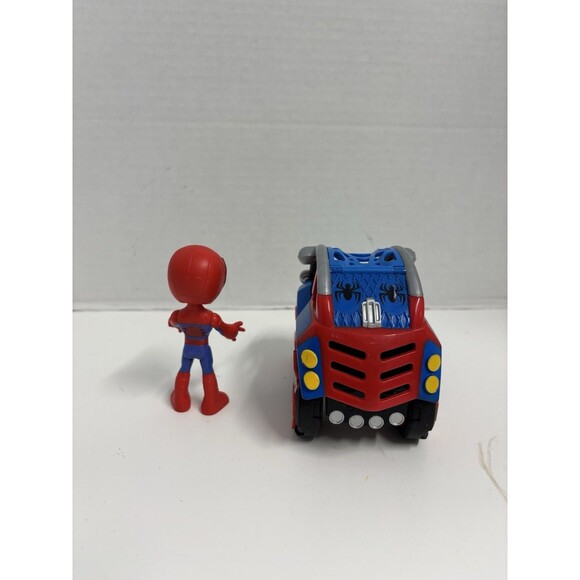 Spidey and His Amazing Friends Marvel Spidey Action Figure and Pull Back Car Lot - Picture 3 of 4